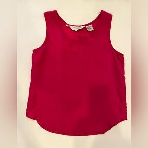 Vintage Hot Pink Silk Tank